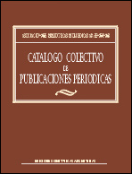 Catálogo Colectivo de Publicaciones Periódicas Biomédicas